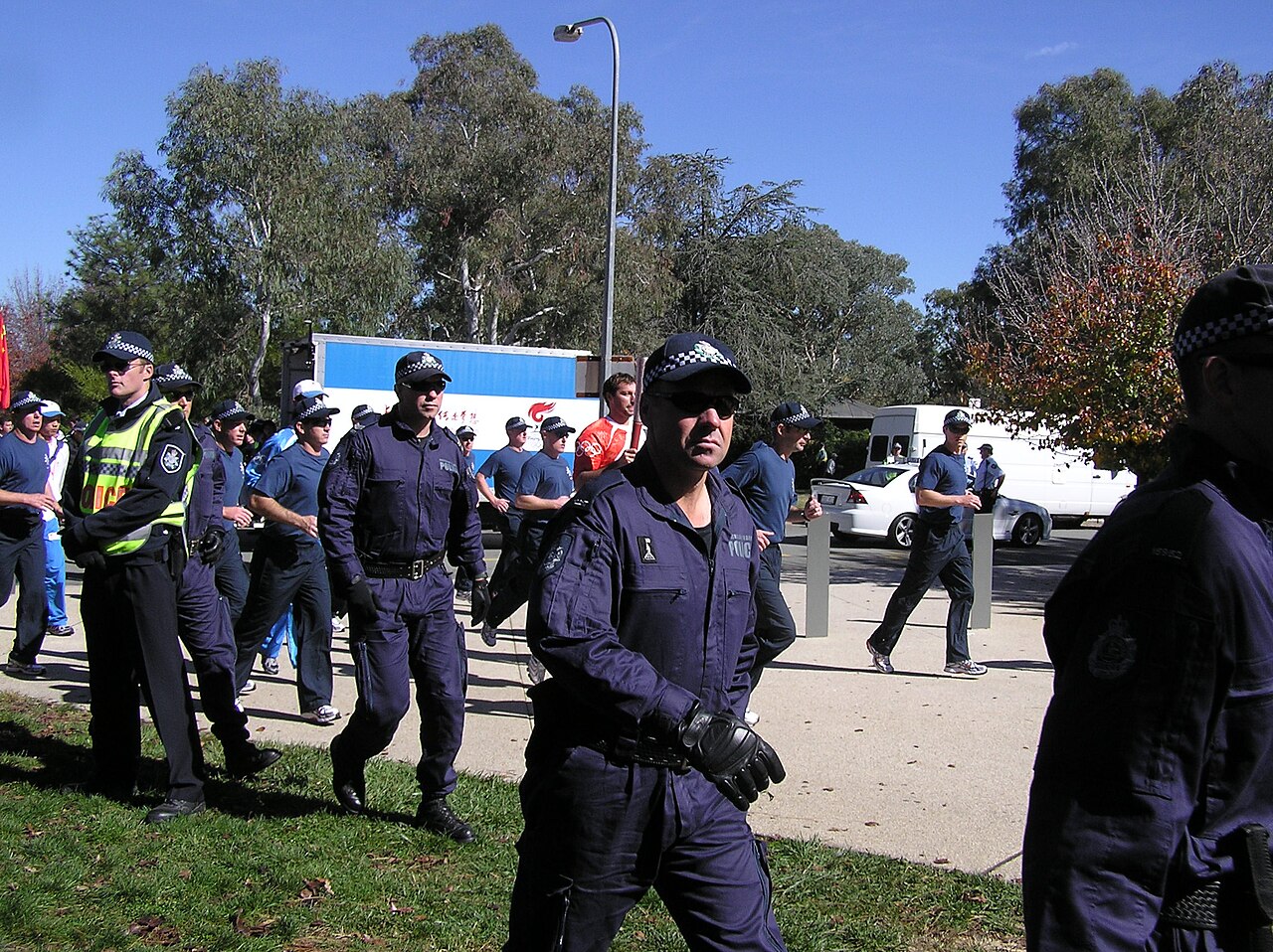 Australian Federal Police with Ian Thorpe