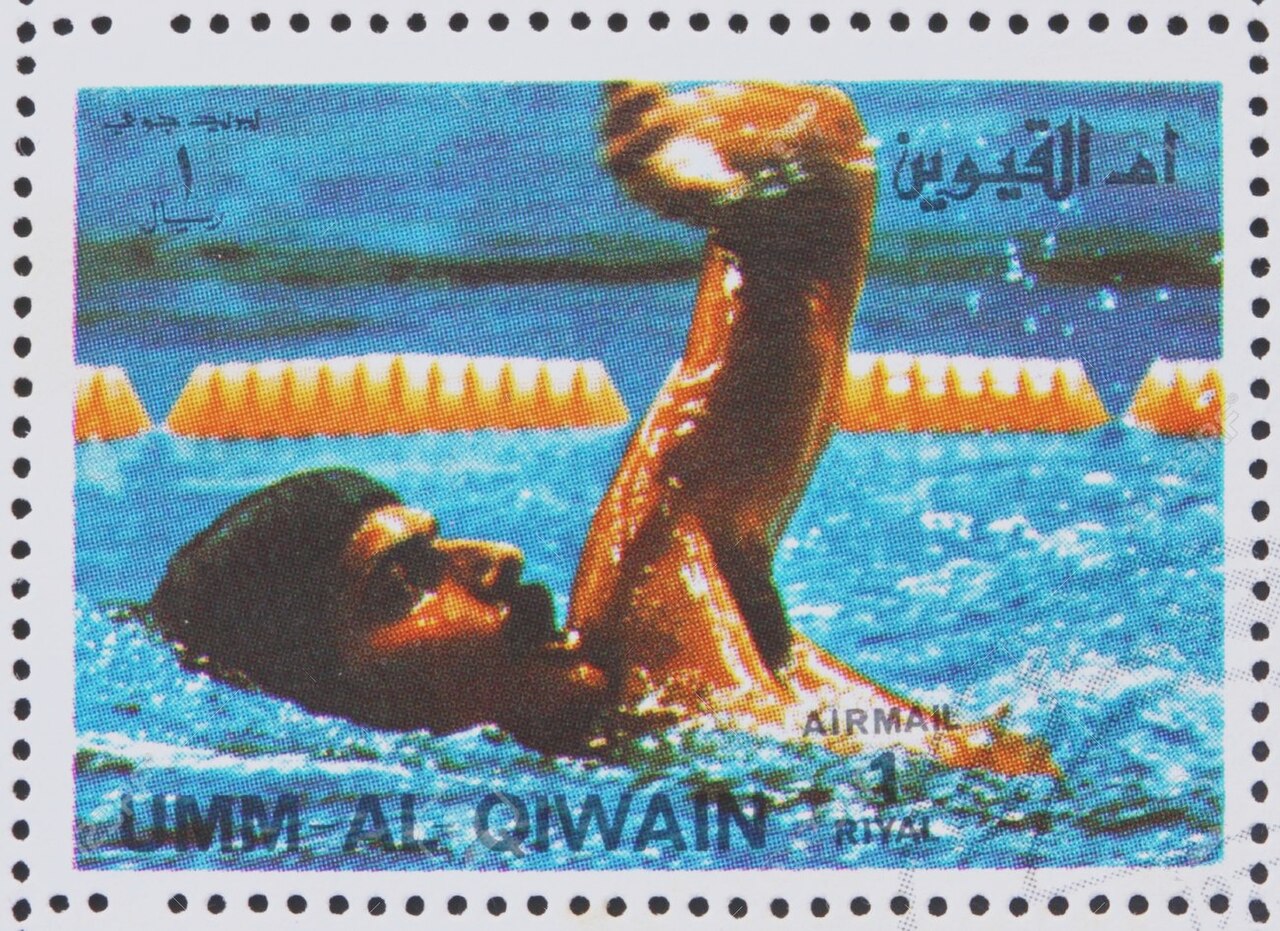 stamp of Umm al-Quwain Mark Spitz 2