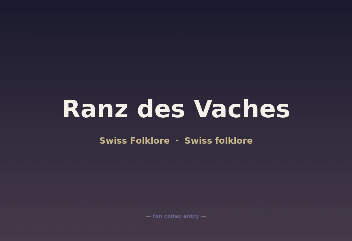 Ranz des Vaches
