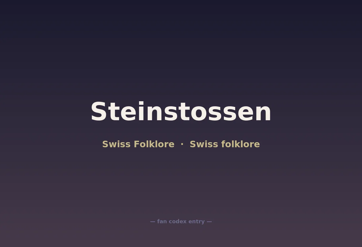 Steinstossen