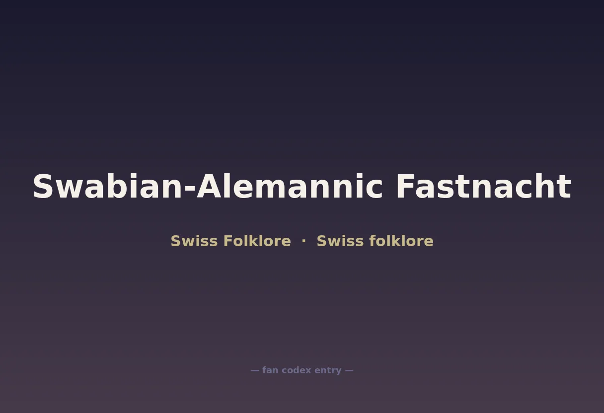 Swabian-Alemannic Fastnacht