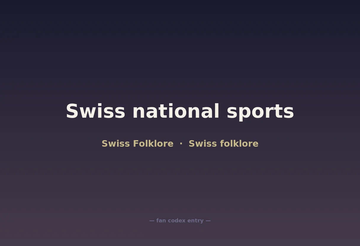 Swiss national sports