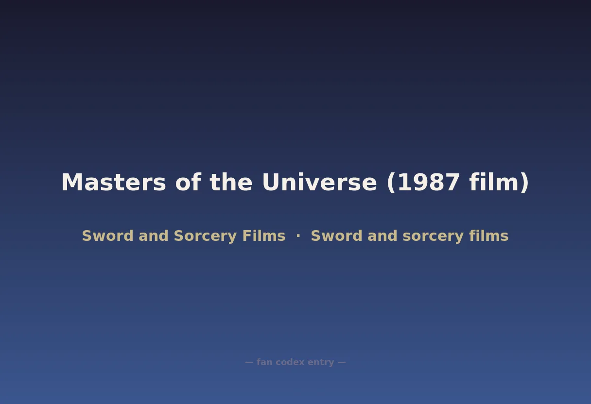 Masters of the Universe (1987 film)