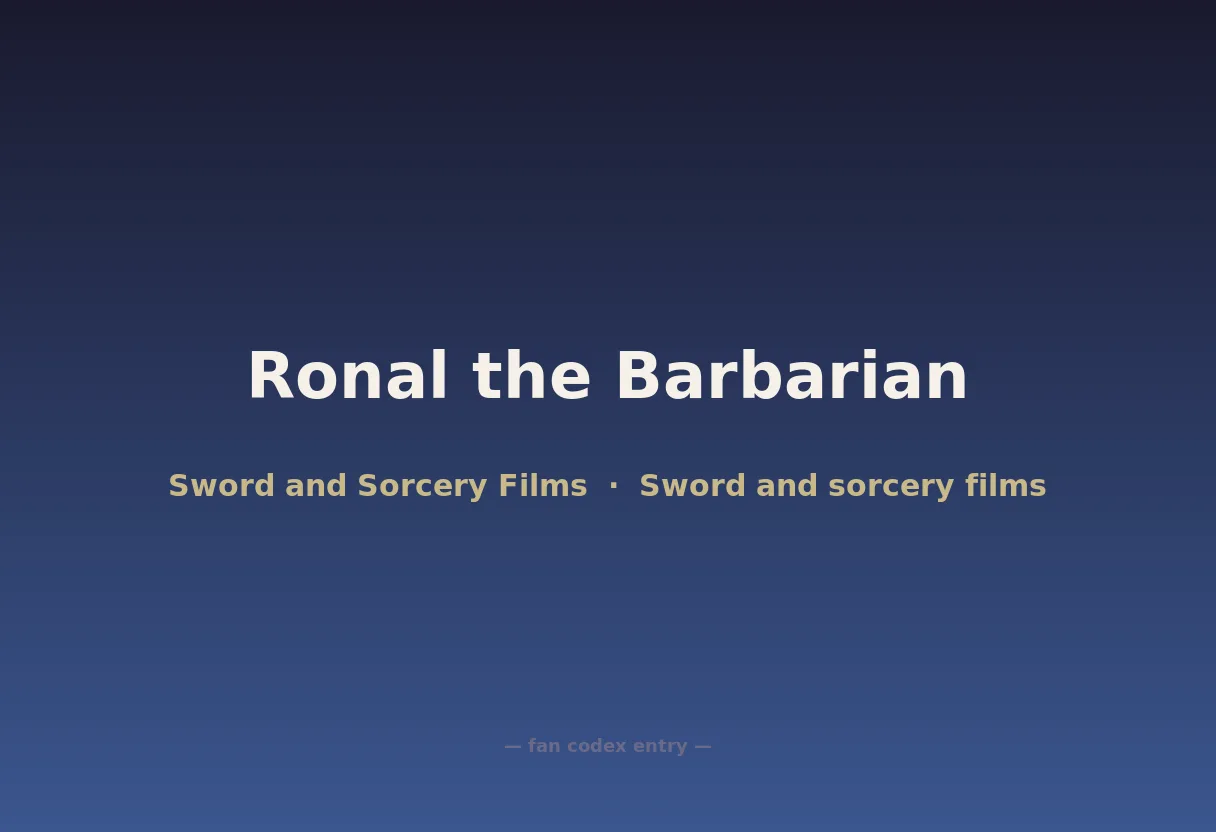 Ronal the Barbarian
