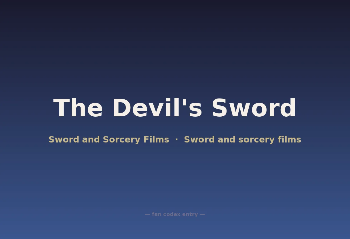 The Devil's Sword