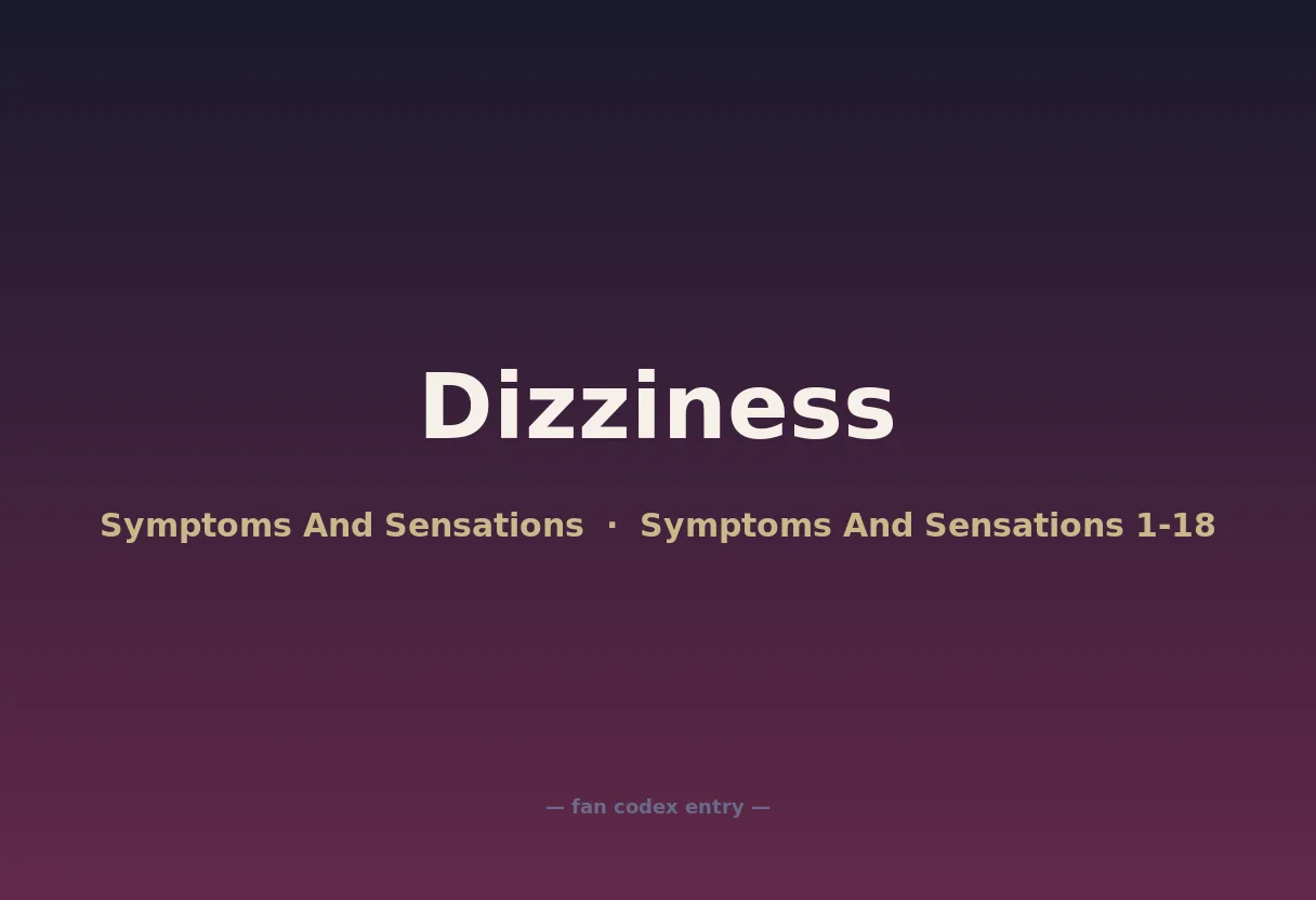 Dizziness