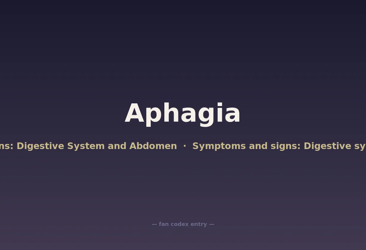 Aphagia