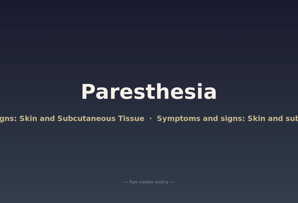 Paresthesia