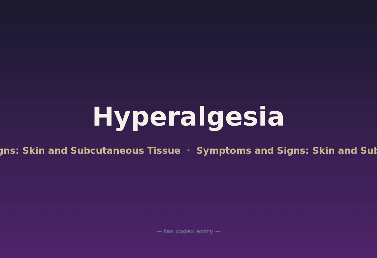 Hyperalgesia