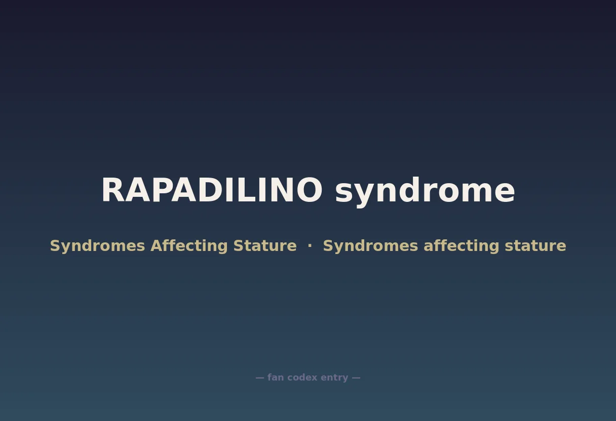 RAPADILINO syndrome