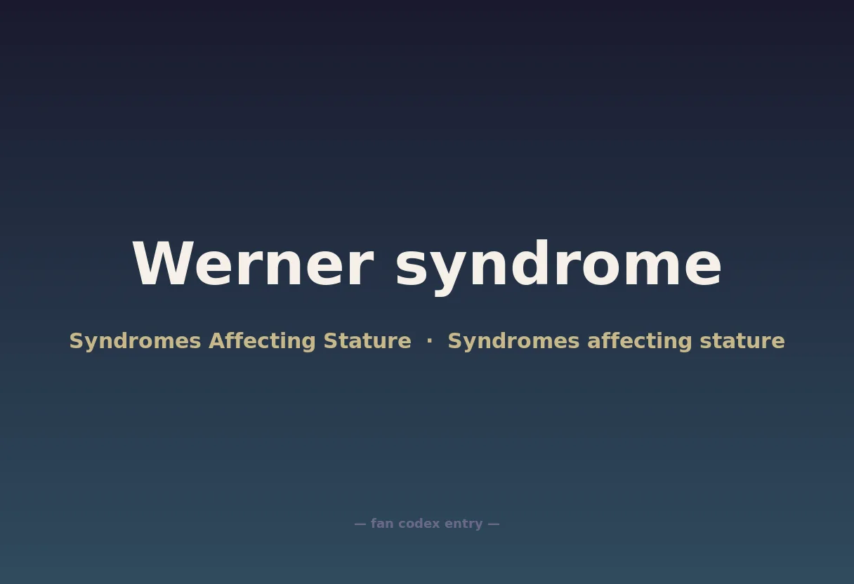 Werner syndrome