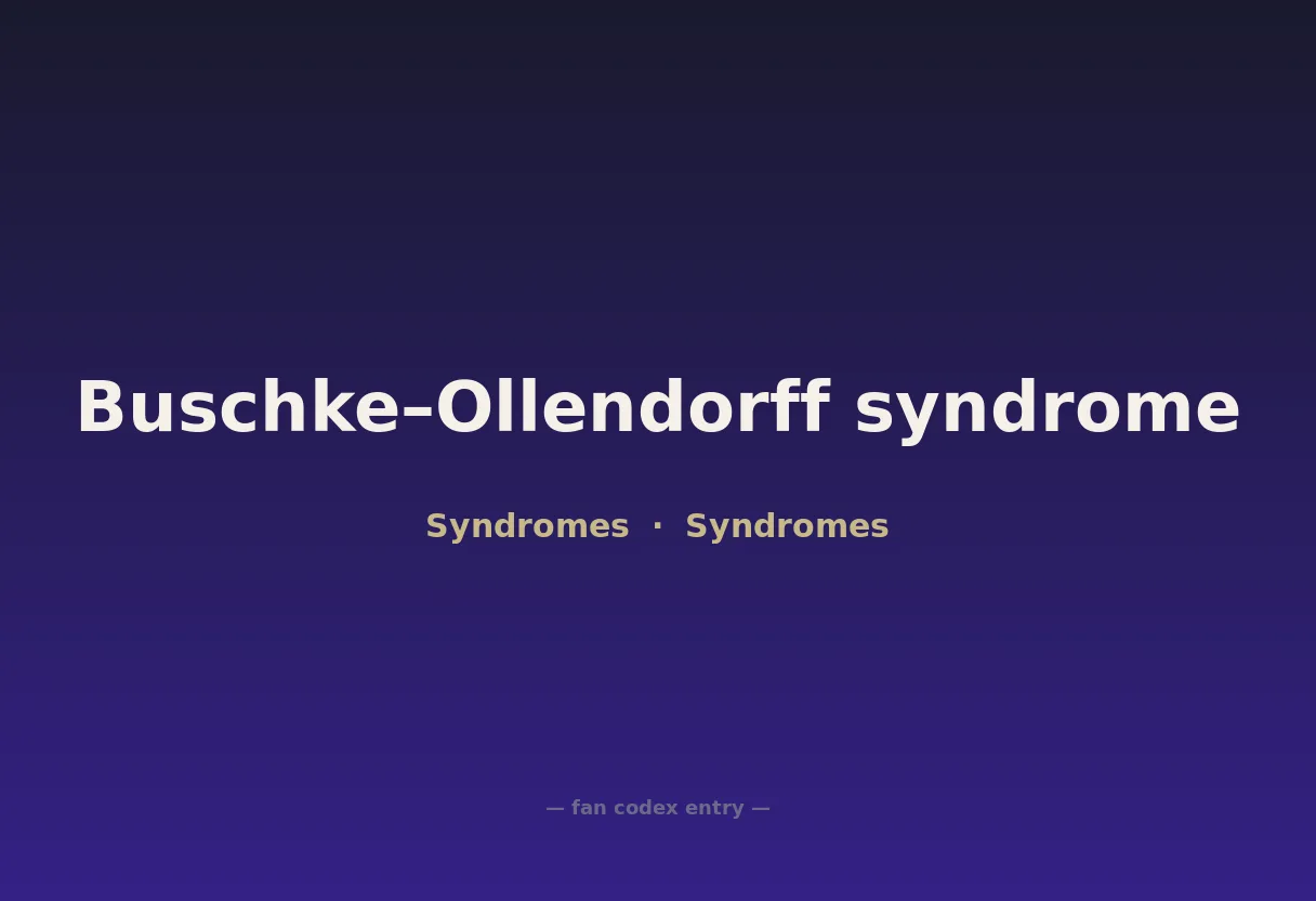 Buschke–Ollendorff syndrome