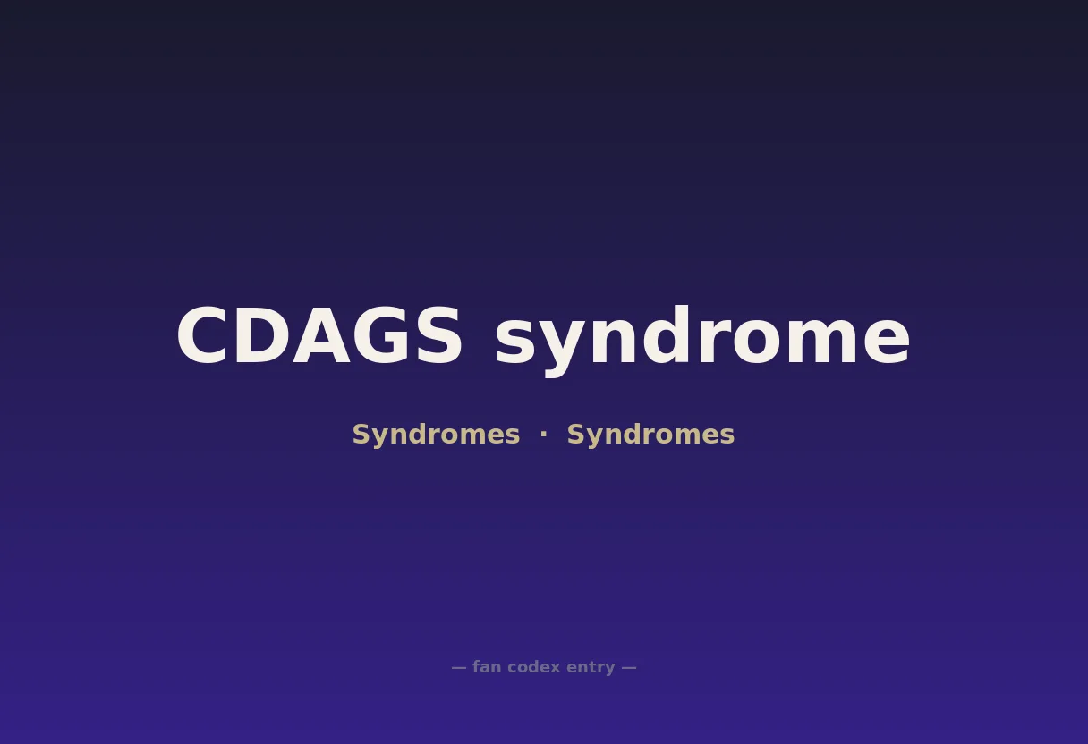 CDAGS syndrome