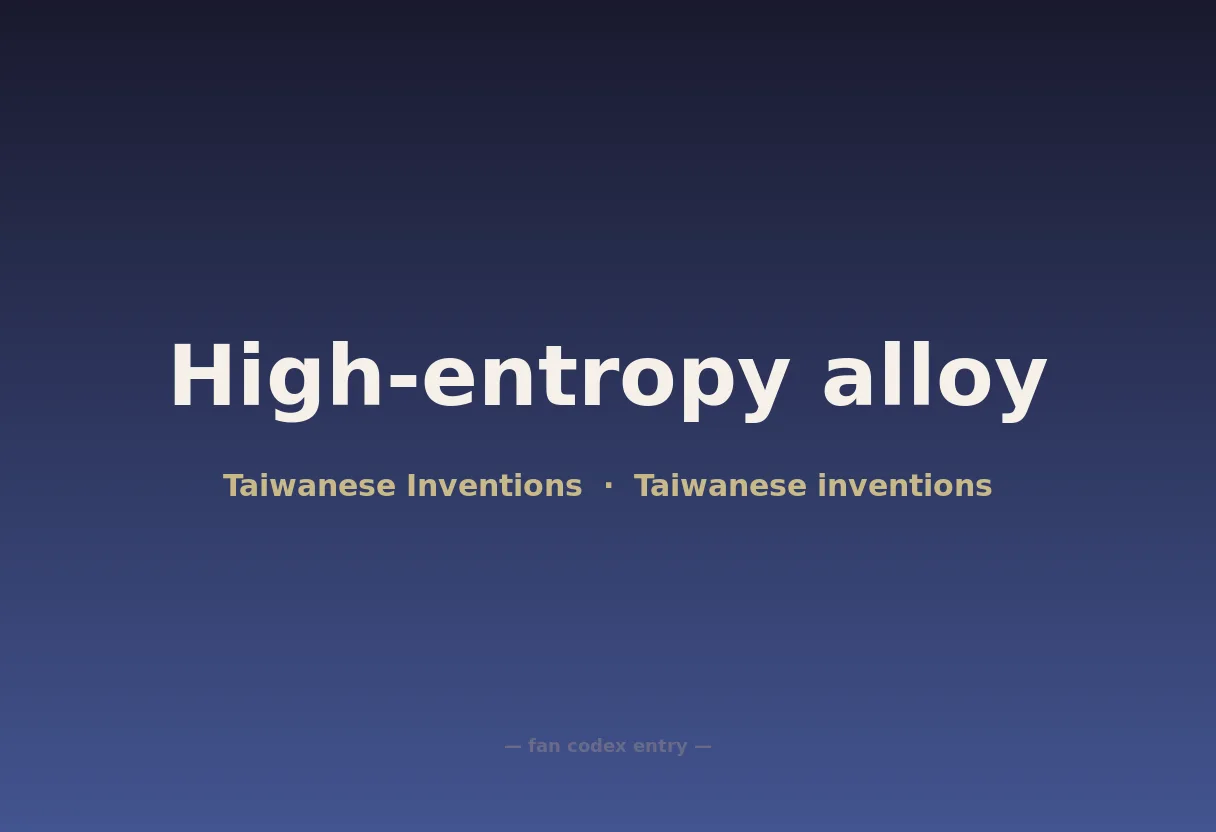High-entropy alloy