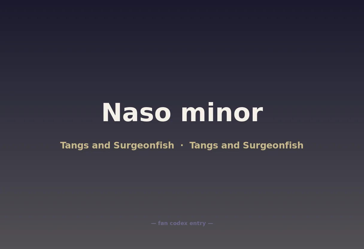 Naso minor