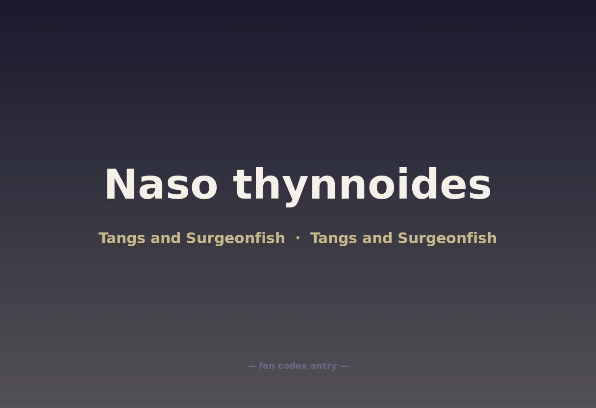 Naso thynnoides