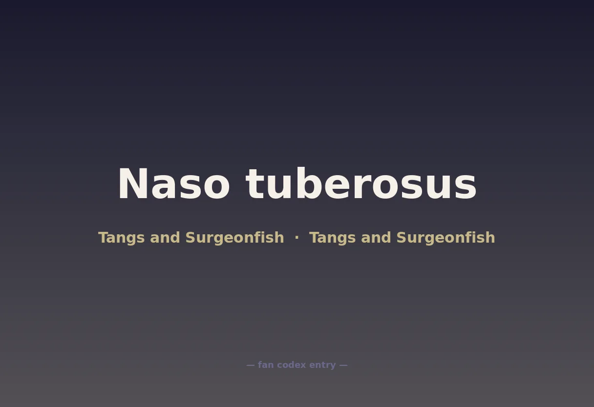 Naso tuberosus