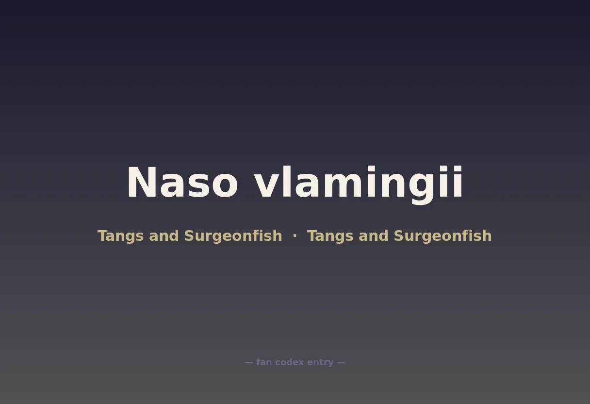 Naso vlamingii