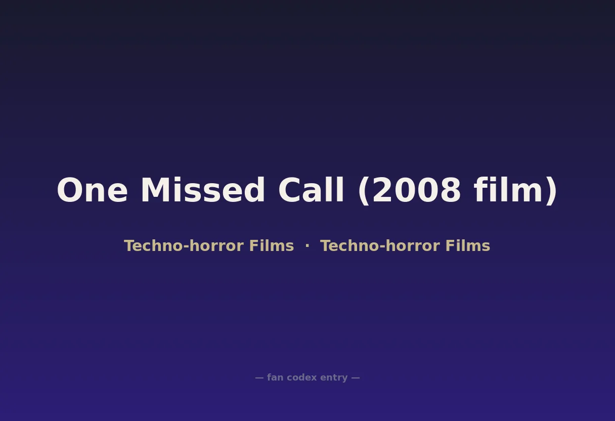 One Missed Call (2008 film)