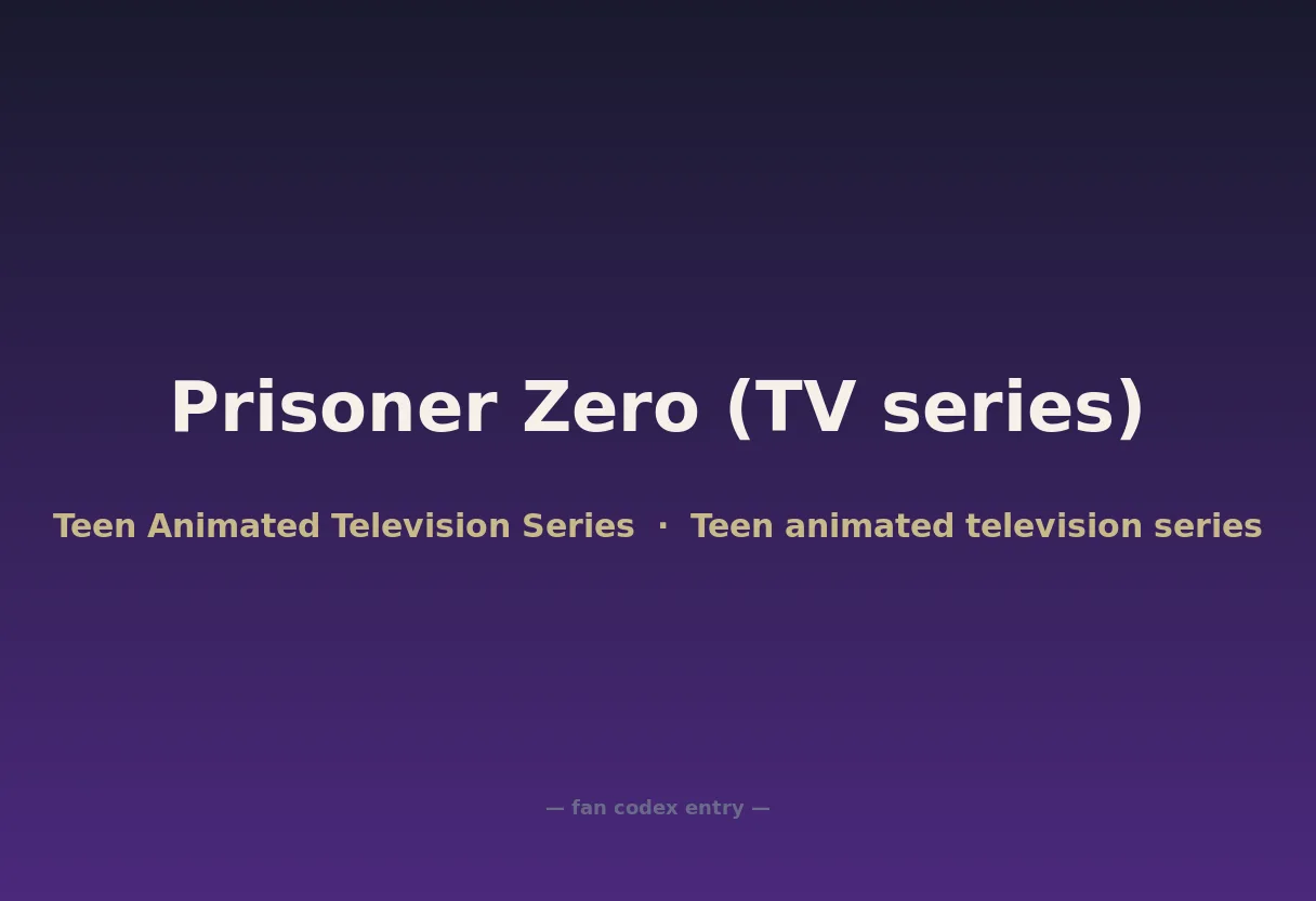 Prisoner Zero (TV series)