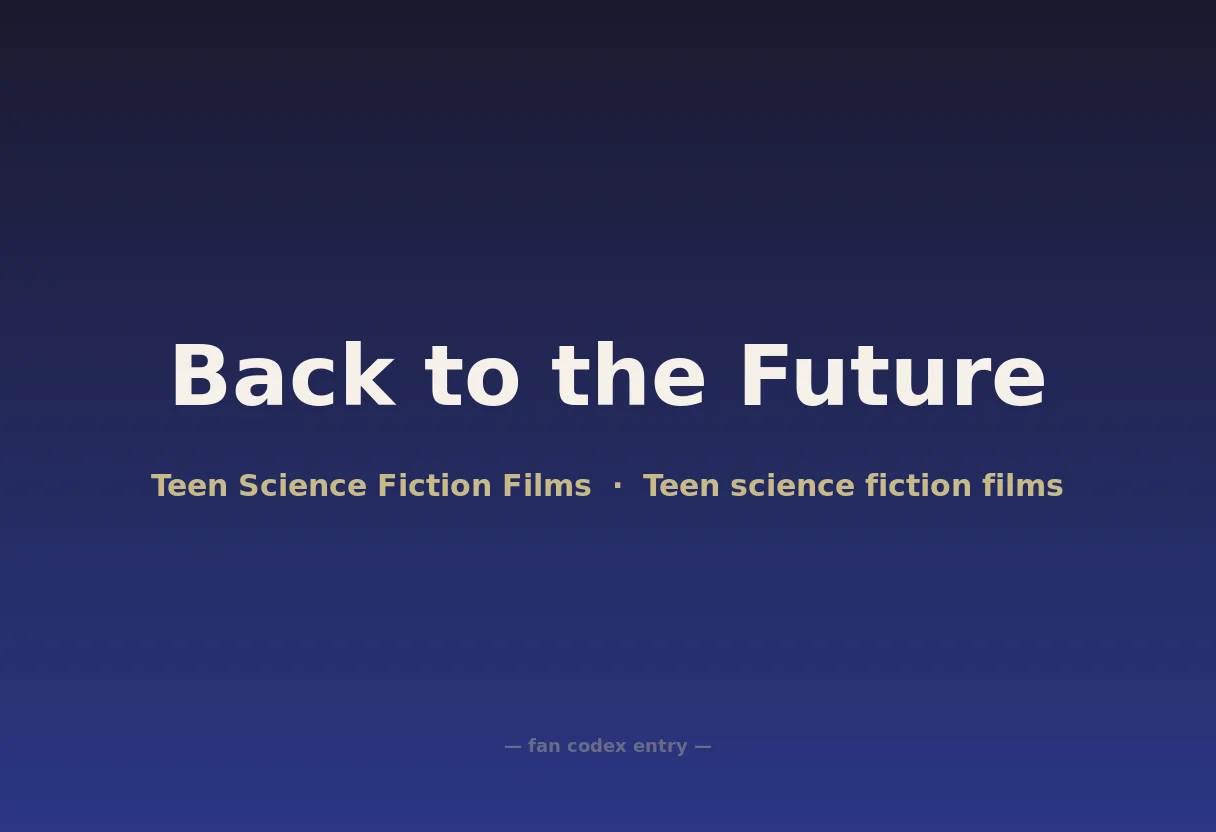Back to the Future
