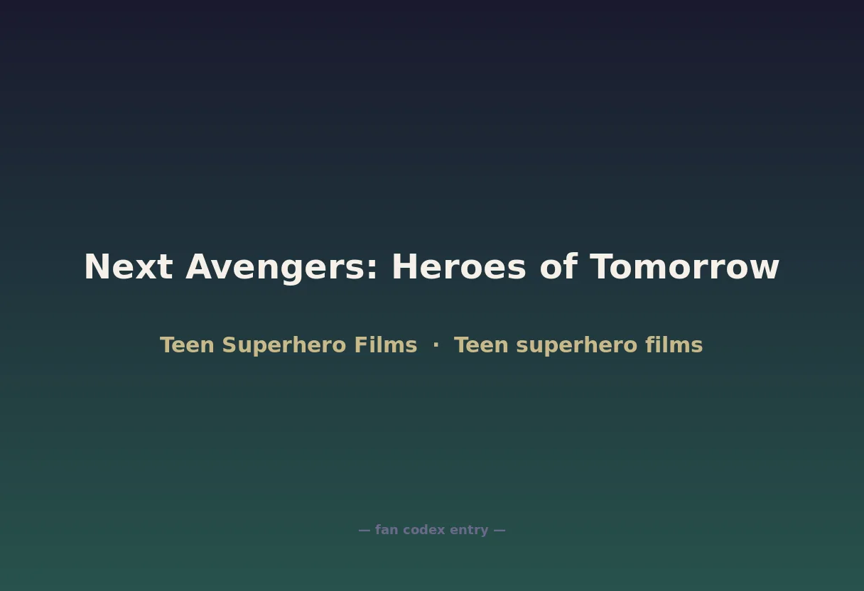 Next Avengers: Heroes of Tomorrow