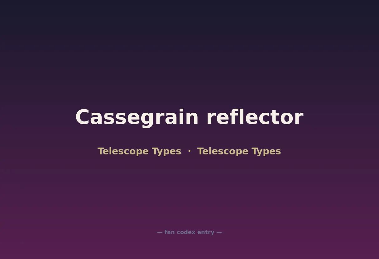 Cassegrain reflector