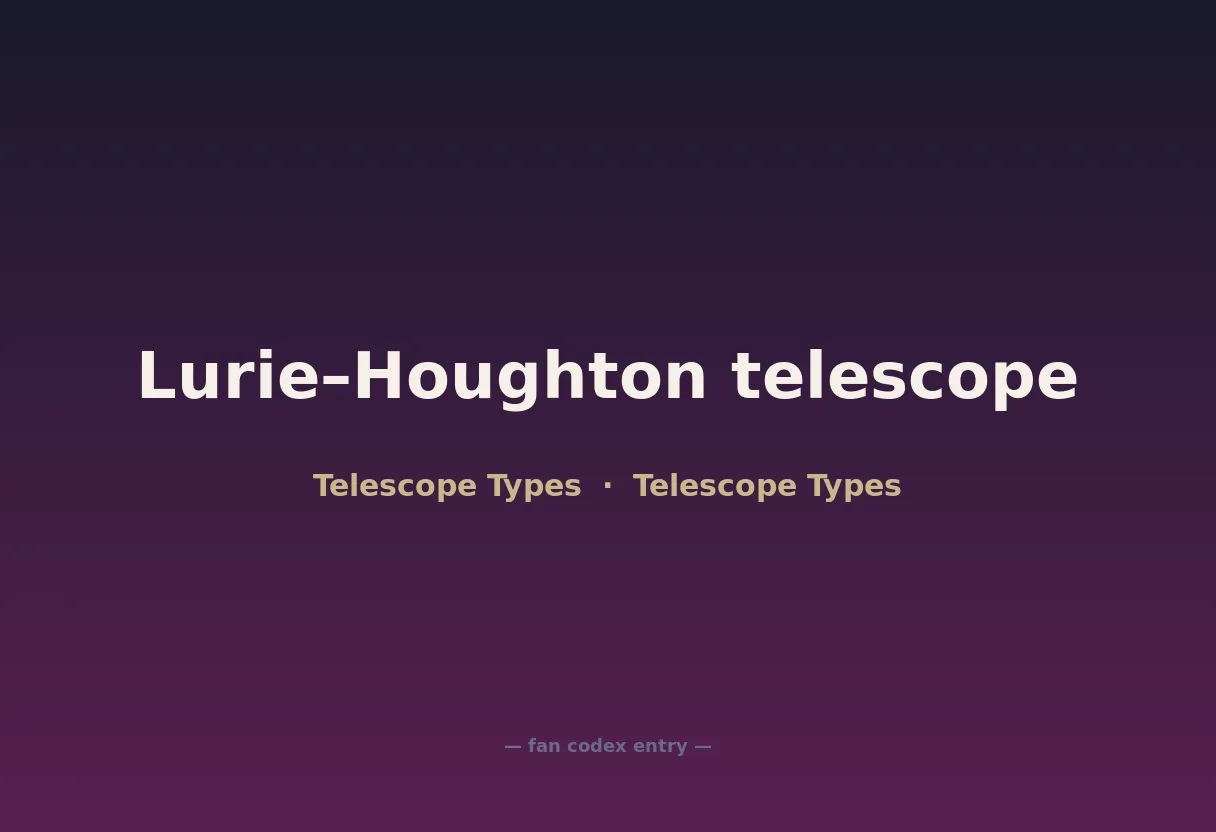 Lurie–Houghton telescope