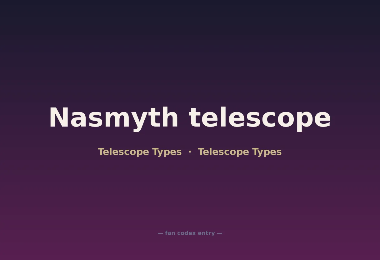 Nasmyth telescope