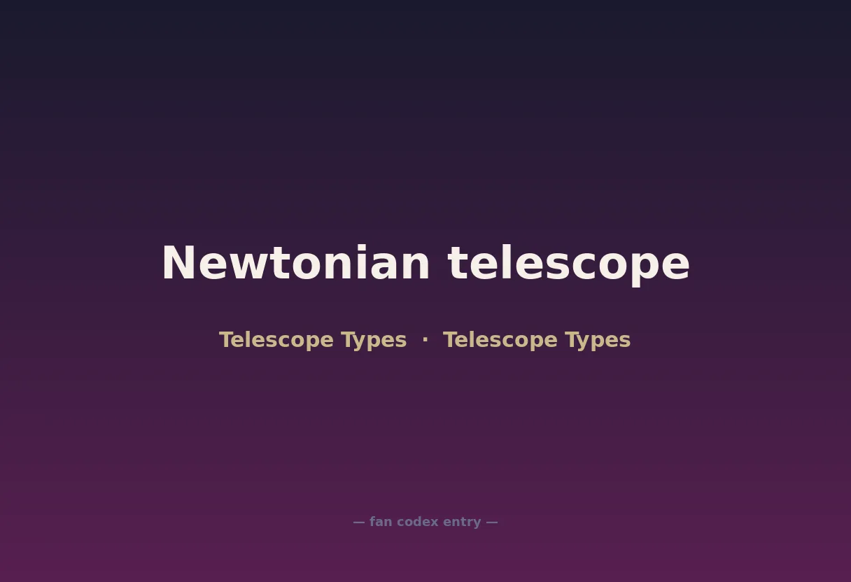 Newtonian telescope