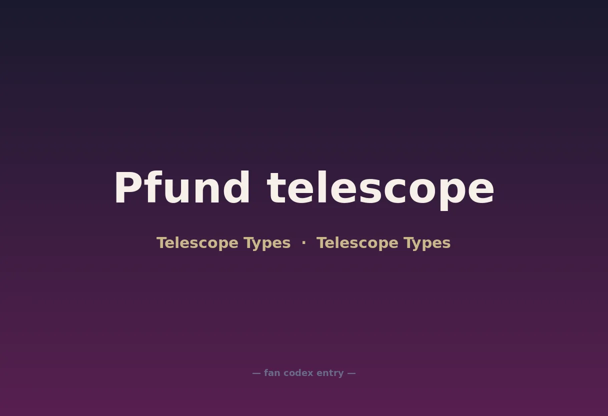 Pfund telescope