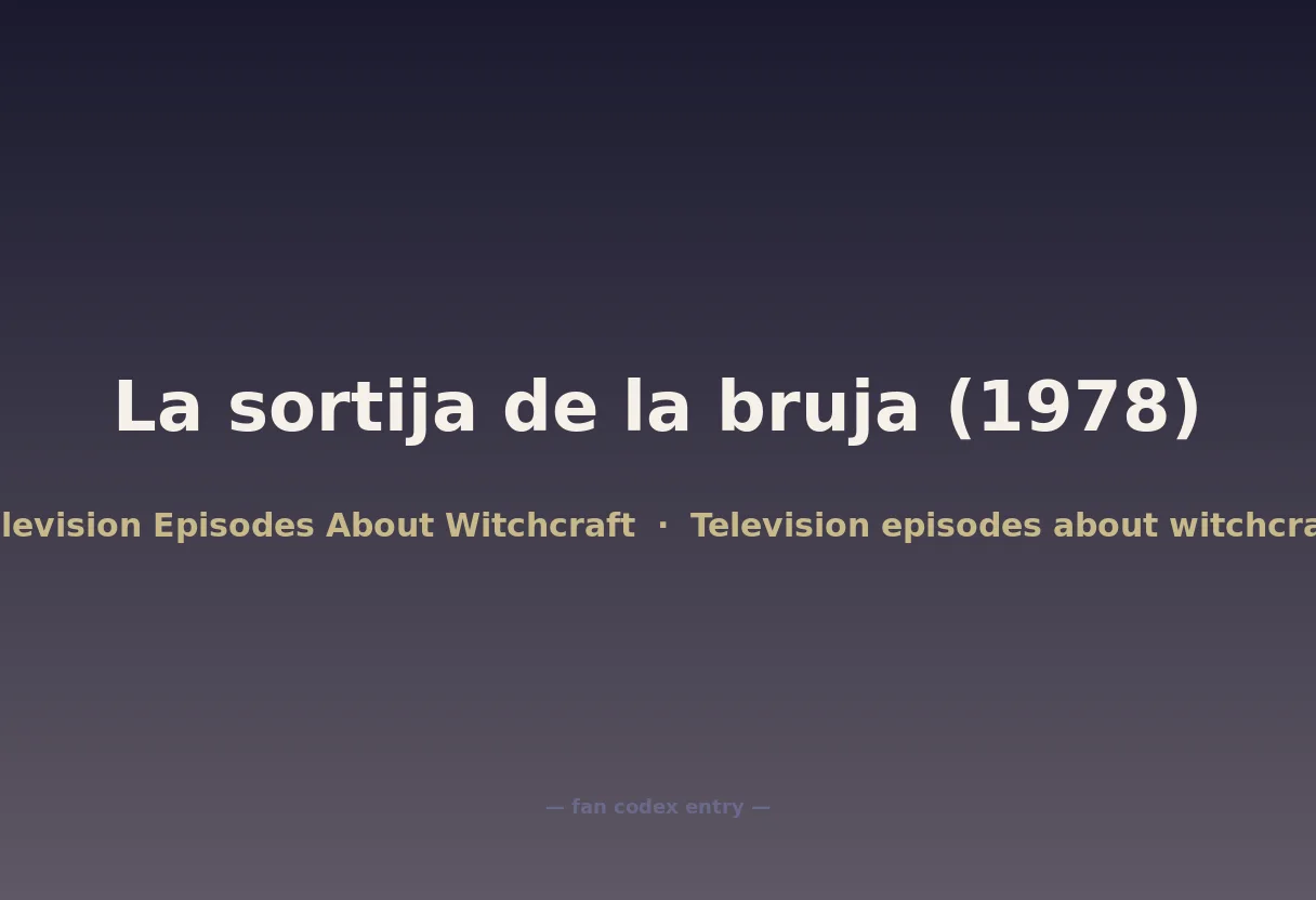 La sortija de la bruja (1978)