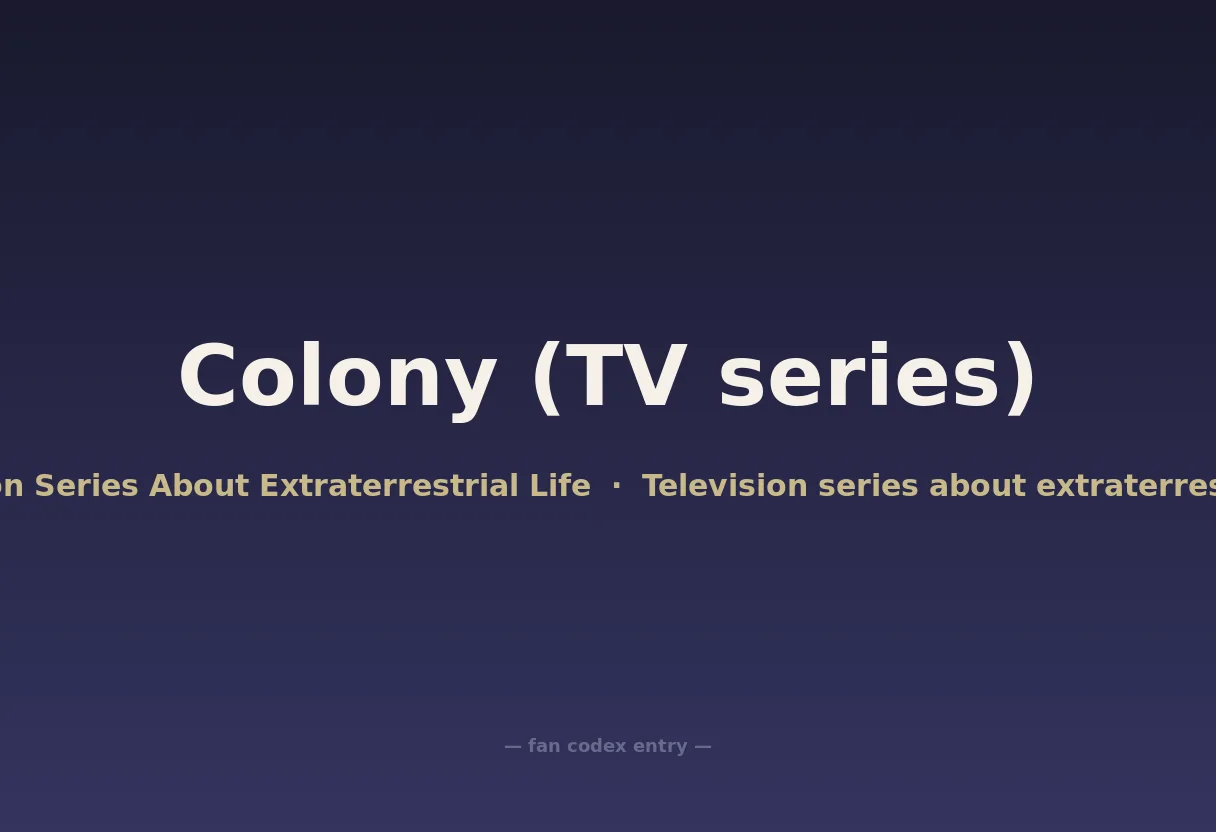 Colony (TV series)