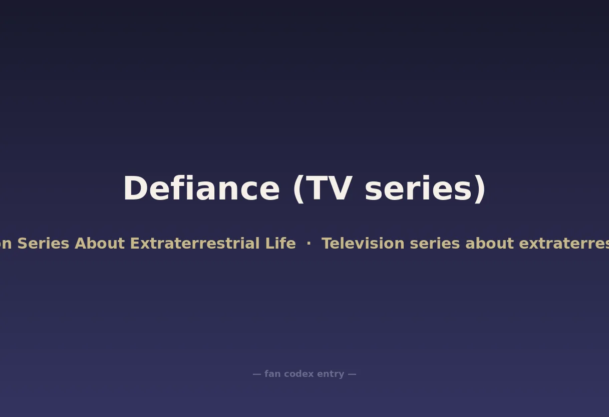 Defiance (TV series)