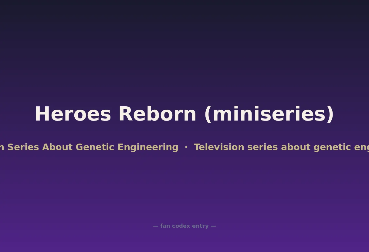 Heroes Reborn (miniseries)