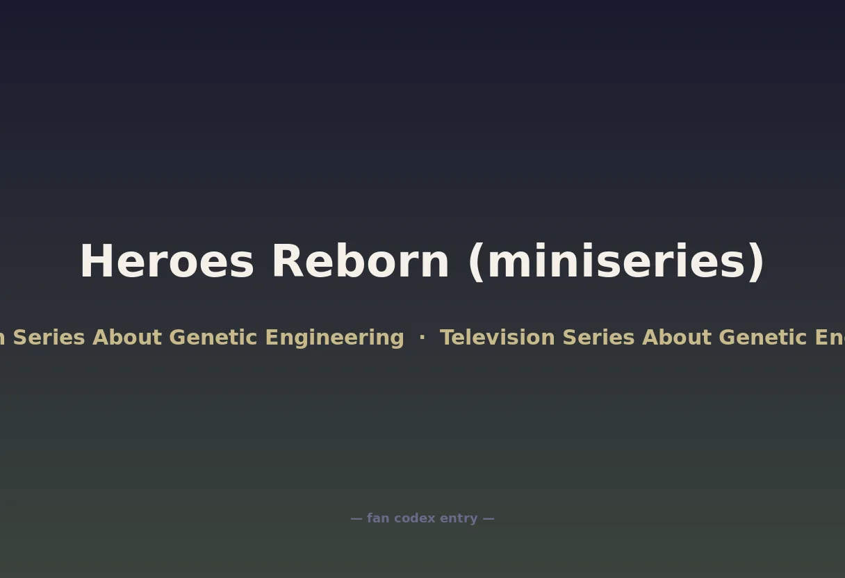 Heroes Reborn (miniseries)