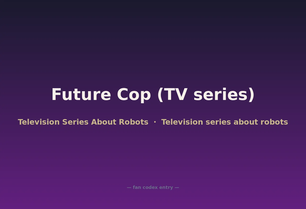 Future Cop (TV series)