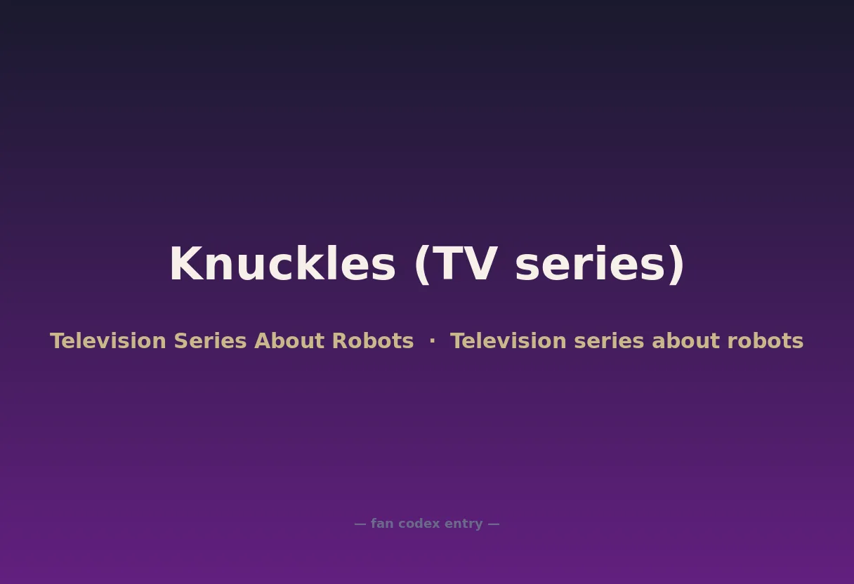 Knuckles (TV series)
