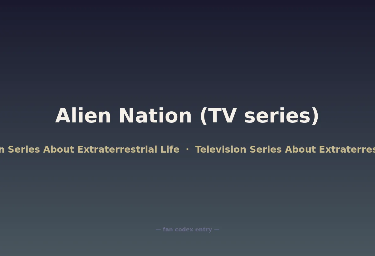Alien Nation (TV series)