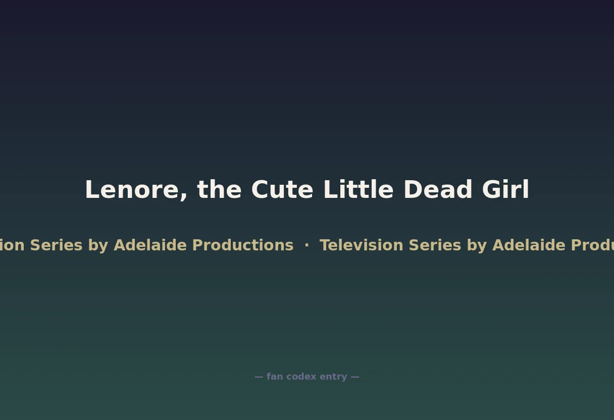 Lenore, the Cute Little Dead Girl