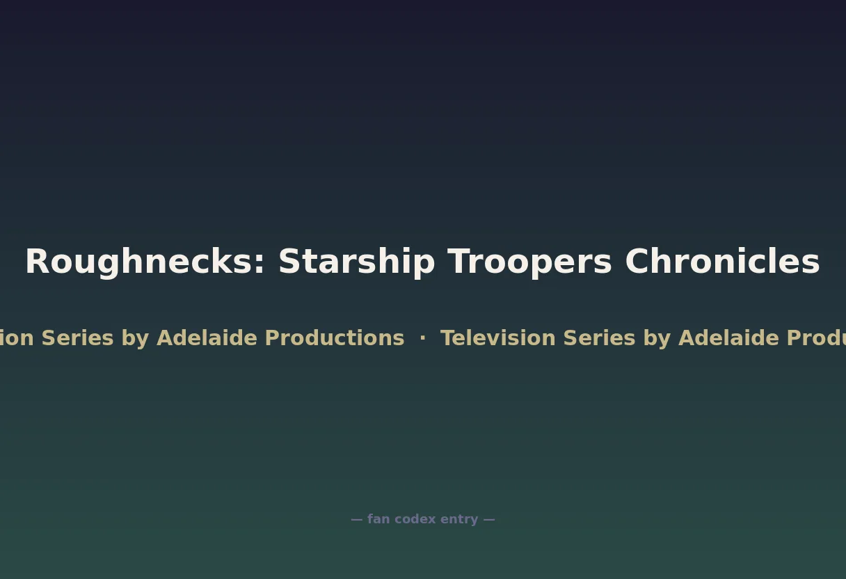 Roughnecks: Starship Troopers Chronicles