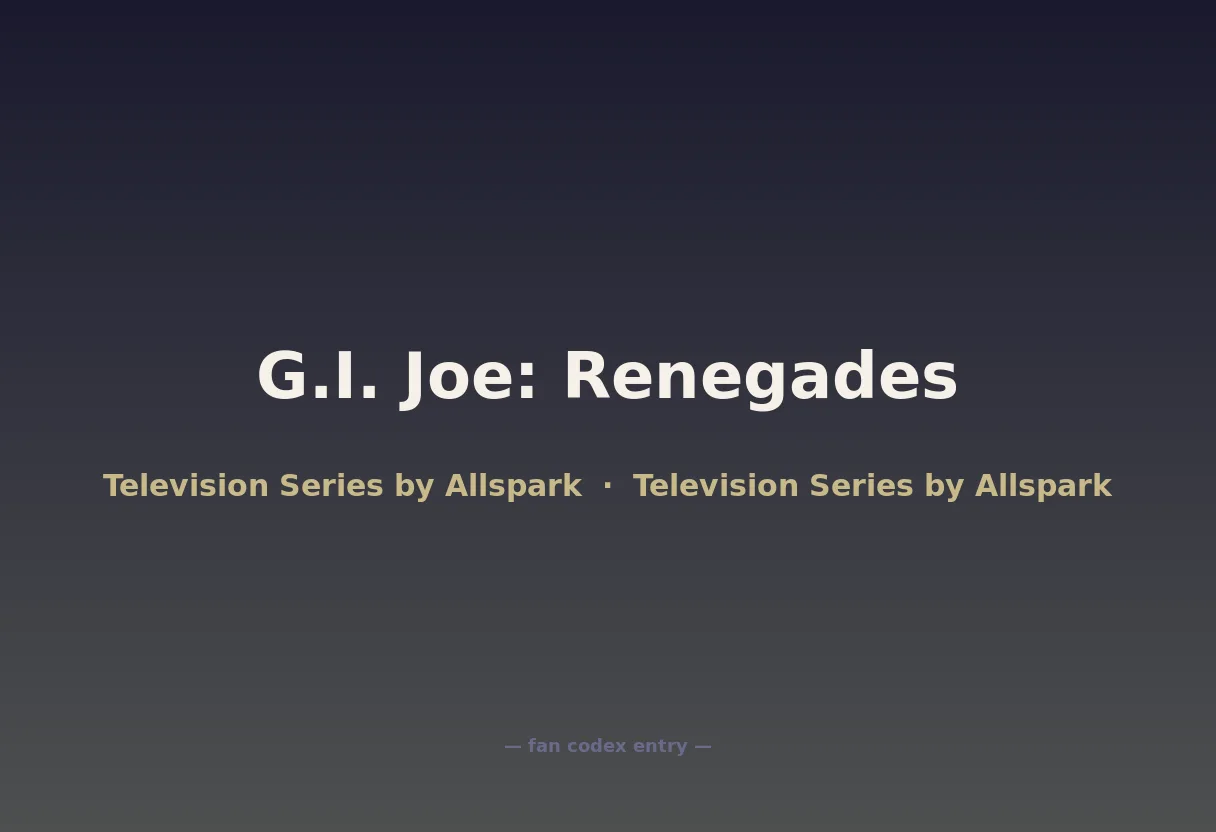 G.I. Joe: Renegades