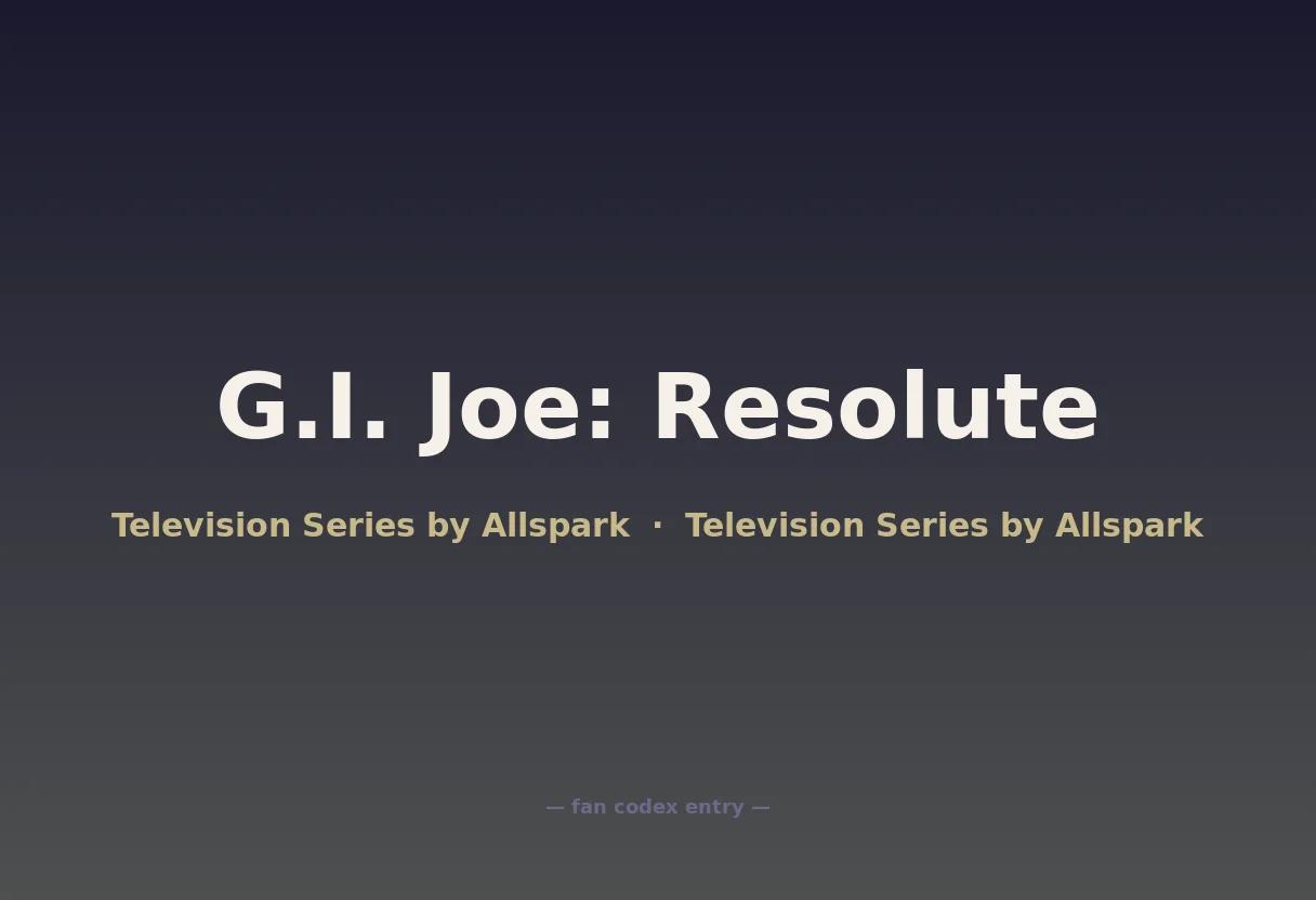 G.I. Joe: Resolute