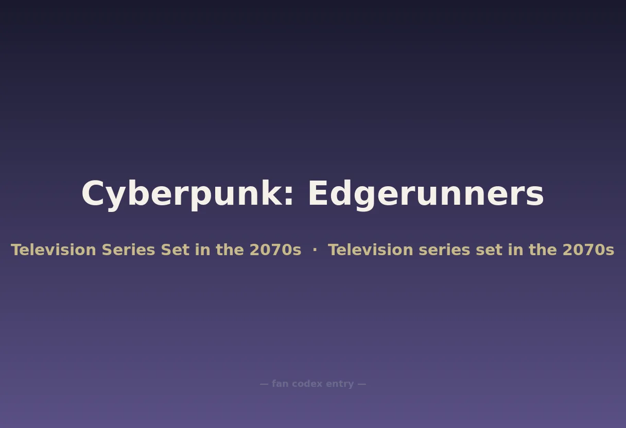 Cyberpunk: Edgerunners