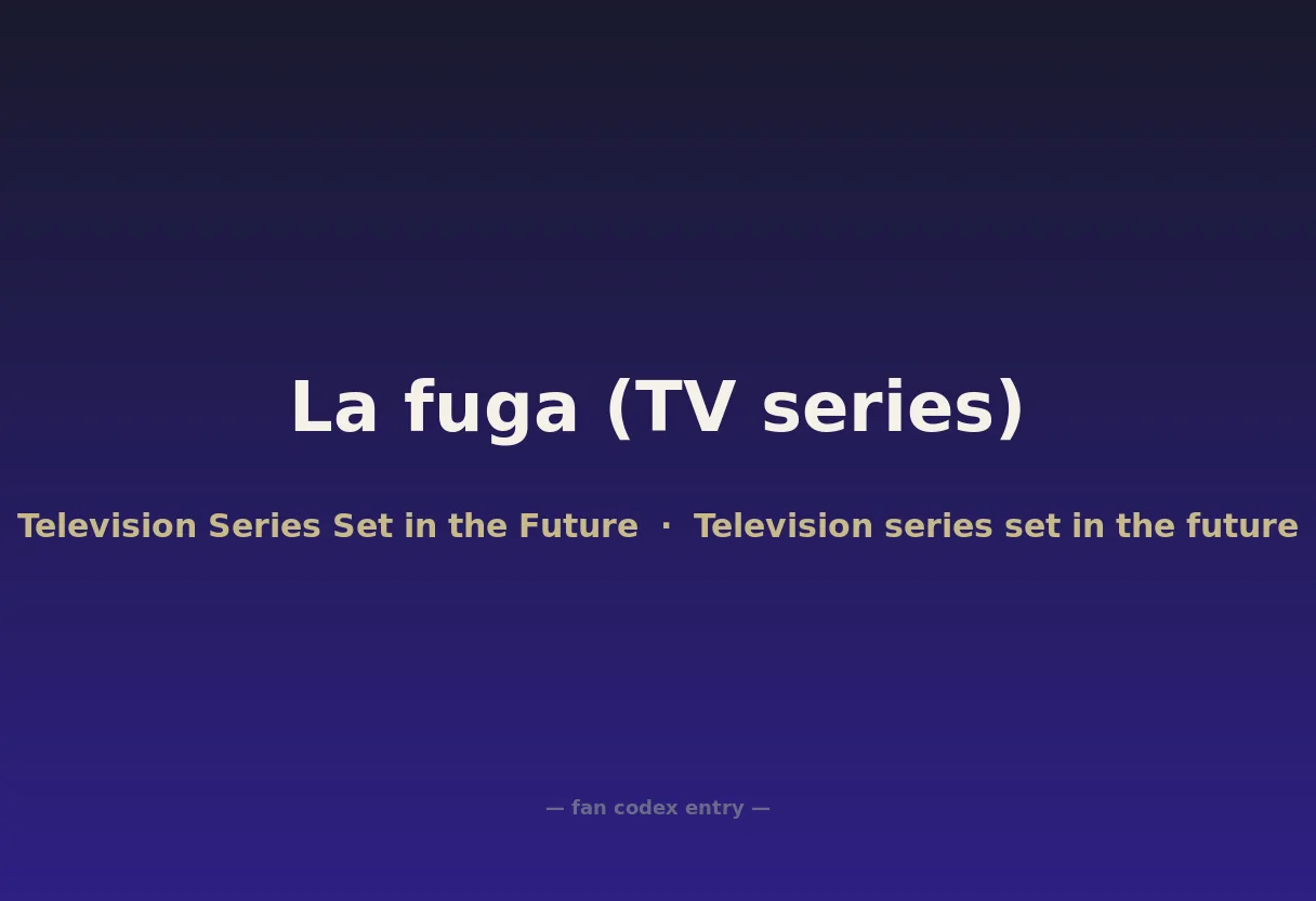 La fuga (TV series)