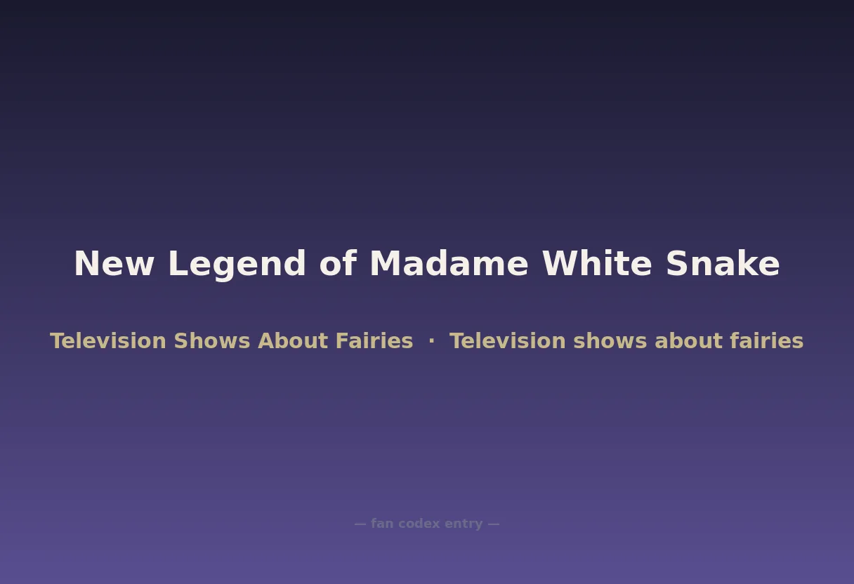 New Legend of Madame White Snake
