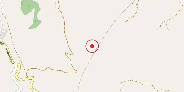 Street map of the area around Ionian Islands; the red dot marks 37°48′00″N 20°42′00″E