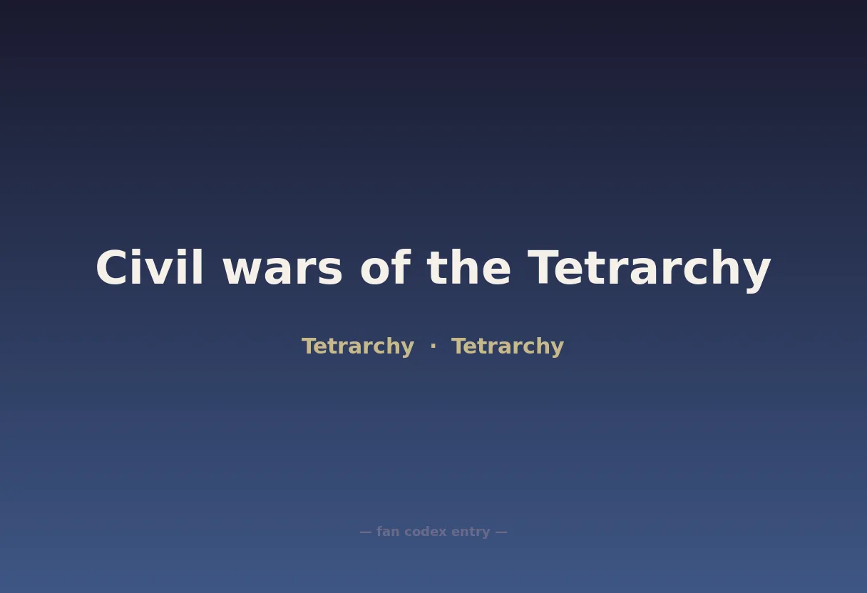 Civil wars of the Tetrarchy