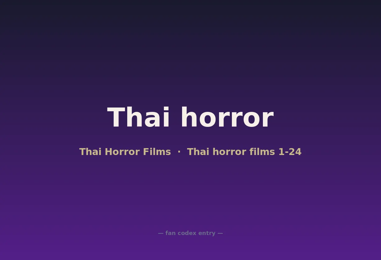 Thai horror