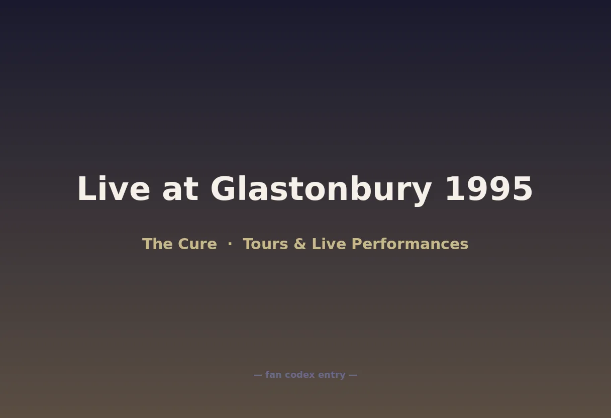 Live at Glastonbury 1995
